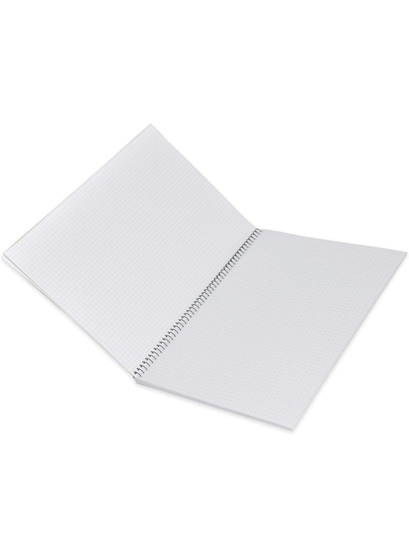 FIS Spiral Notebook Soft Cover A4, 5mm Square, 80-Sheets 10-Piece - FSNB5A480BC1 - Image 3